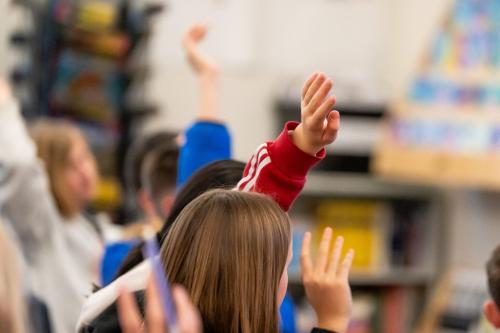 Students work in a class at Wasatch Junior High School in Salt Lake City on Tuesday, March 12, 2024. (Photo by Spenser Heaps for Utah News Dispatch)