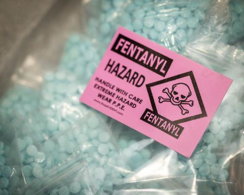  Fentanyl pills seized by Utah law enforcement and handed over to the Utah Department of Public Safety. (Photo courtesy of the Utah Department of Public Safety)