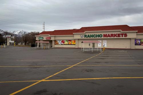 The parking lot is empty at Rancho Markets, Feb. 3, 2025. The business located at 898 E 3300 S closed for the day as a part of a nationwide "Day Without Immigrants" protest.