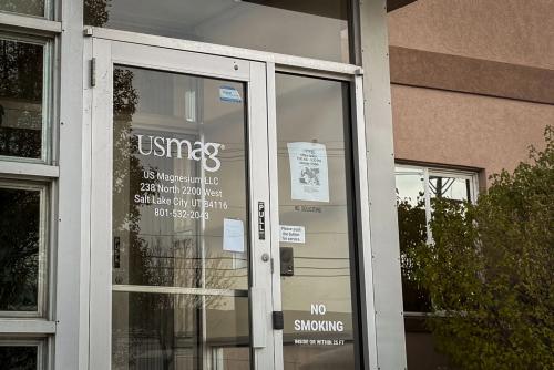 US Magnesium’s offices in Salt Lake City, located at 238 North 2200 West.