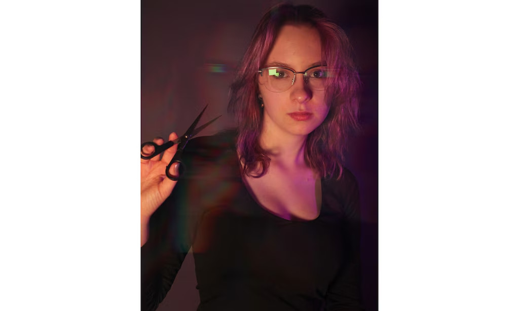 (Ava Bateman |Special to The Tribune) Highland High School senior Penelope Masotti is going to study cosmetology after graduation. She wants to first have a stable career and make money before considering college.