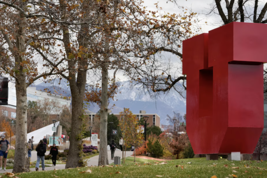 photo of "U" at University of Utah campus